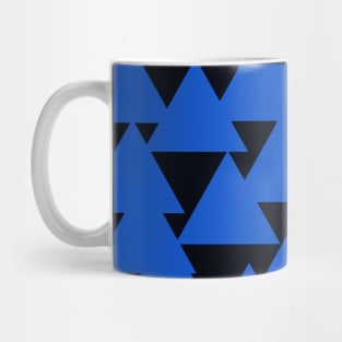 Cornflower Intertwined Triangles Pattern Mug